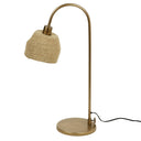 26.75" H Kelsey Dome Shade and Gold Arched Base Table Lamp