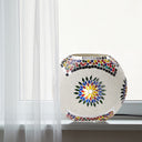 9.5" H Juliette Multicolor Globe Shade Mosaic Glass Accent Lamp