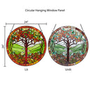 24"H Tree of Life Stained Glass Window Panel