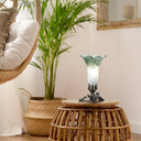 8" H Lily Glass Accent Lamp
