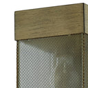 River of Goods Dixsie Brown Brushed Metal Wall-Mounted Outdoor Light