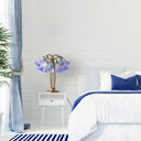 21.5"H Hand Painted Glass 10 Lily Downlight Accent Lamp