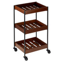Willamina Wood and Metal Storage Cart