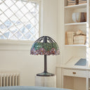 27" H Lotus Tiffany-Style Stained Glass Table Lamp