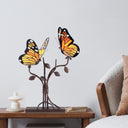 20.5" H Amelia Stained Glass Butterfly Table Lamp