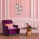 Lucinda 7.25"W Modern Silver Woven Metal Pendant Light