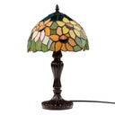 16.5" H Sunflowers Stained Glass Candlestick Table Lamp
