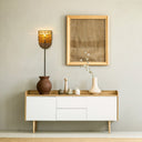 25.75"H Brushed Gold Iron Wall Sconce with Hemp Rope Shade