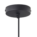 7" W Drake Black Hand Blown Glass Bell Shade Pendant Light