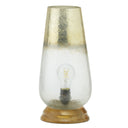 14.5" H 1-Light Lizzy Glass and Wood Accent Lamp