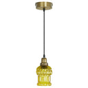 4.5" W 1-Light Gillian Glass and Metal Pendant