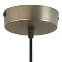 11.8" W 1-Light Charley Glass and Metal Pendant