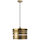 14" W Bruce Gold-Tone Metal Pendant