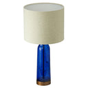 22" H 1-Light Raine Glass and Metal Table Lamp