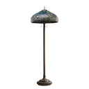 65"H Hampstead Tiffany Style Stained Glass Floor Lamp