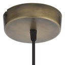 13"H Pierced Brushed Metal Cone 1-Light Pendant