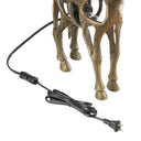 Giraffe 20 in. H Gold Sculptural Accent Lamp