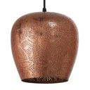 8" W Urban Copper Globe Shade Pendant Light