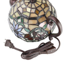 6.5"H Stained Glass Teapot Accent Lamp