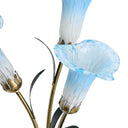 23.5"H Hand Blown Glass 3 Calla Lily Uplight Accent Lamp