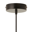 9.75" W Linda Glam Style Black and Subtle Green Luster Hand Blown Glass Shade Hanging Pendant Light