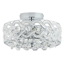 11.5" Olivia Nickel Semi-Flush Mount Ceiling Fixture