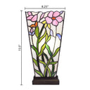 15.5" H Yara Multi Colored Stained Glass Vase-Shaped Table Lamp