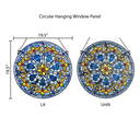 19.5"H Chartres Cathedral Stained Glass Window Panel