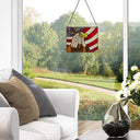 Americana Eagle Stained Glass Window Panel