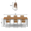 12.25"W 1-Light Milani Metal Tiered Empire Pendant