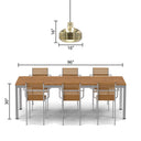 16"H Sorrento Teardrop 1-Light Metal Pendant