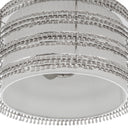 13.375"W Quentin Silver Drum Shade w/ Charms Ceiling Light