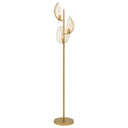 59.25"H Noelle Gold Leaf Shade Floor Lamp