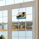 Loon Stained Glass Window Panel