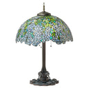 32" H Wisteria Tiffany-Style Stained Glass Table Lamp