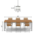 13" W Trudie Clear and Black Glass and Metal Pendant Light
