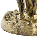 21"H Mercury Glass 3 Lily Uplight Accent Lamp