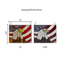 Americana Eagle Stained Glass Window Panel