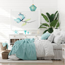 10" W Bouvier Metal and Stained Glass Pendant Light