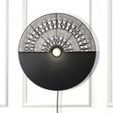 24" H Modern Black Indoor Plug In Wall Sconce