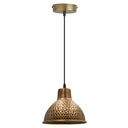 6.5"H Hammered Metal 1-Light Pendant