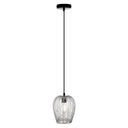 Lucinda 7.25"W Modern Silver Woven Metal Pendant Light
