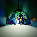 10.25" W Halston Traditional Blue Dome Shade Pendant Light