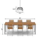 19.5" W Lisa Industrial Black and White Dome Shade Pendant