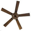 52"W Wooden Chandelier 5-Blade LED Ceiling Fan