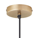 5" W Elowen Mid-Century Modern Amber Cylinder Hand Blown Glass Shade Pendant Light