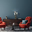 21.75"H Hand Blown Mercury Glass 3 Lily Uplight Accent Lamp