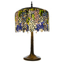 29.5"H Stained Glass Tiffany Inspired Grand Wisteria Table Lamp