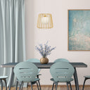 9.875"W Lucai Caged Globe Shade Pendant Light