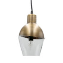 9.25" Asymmetrical Golden Glass 1-Light Pendant